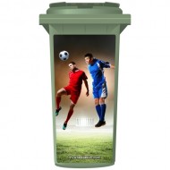 Star Football Strikers Wheelie Bin Sticker Panel